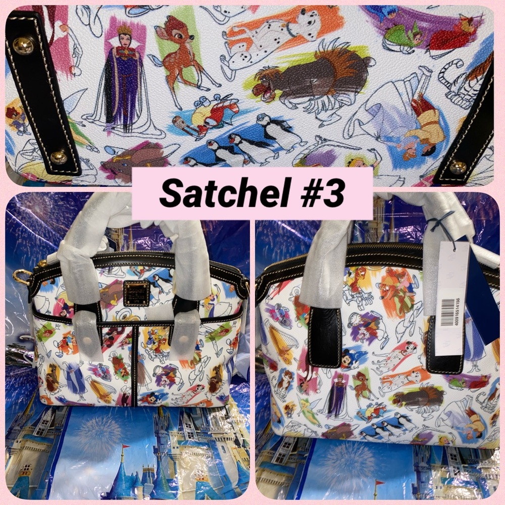 Disney Dooney & Bourke Ink & Paint Satchel #3